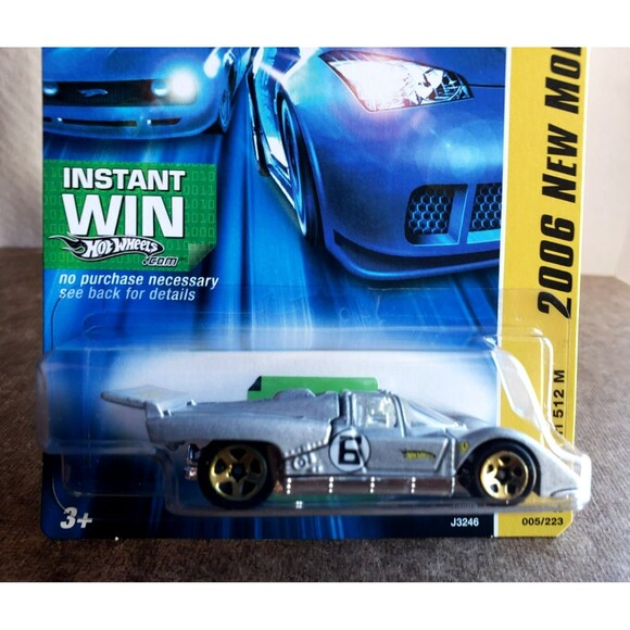 Hot Wheels FERRARI 512 M Metalflake Gray #005/223 2006 NEW MODELS #5/38 GOLD 5SP - Picture 5 of 16
